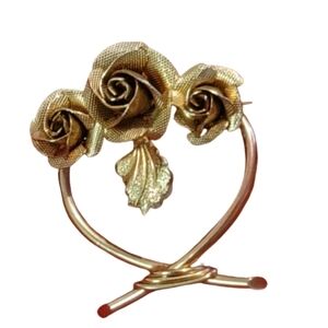 Vintage Open Slanted Silvertone Oval Purple Gray Striated Agate Stone Pin Brooch